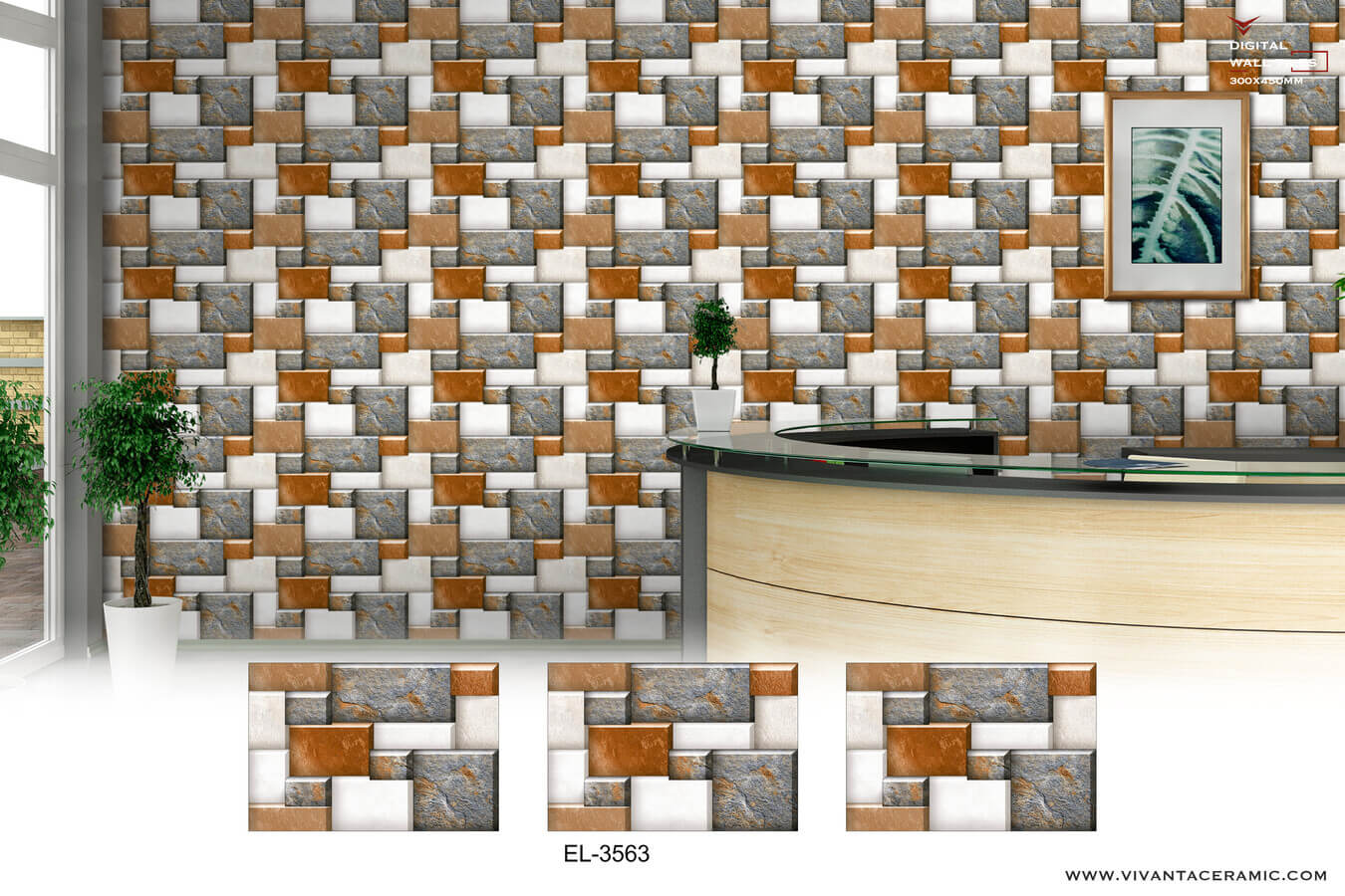 Ceramic Tiles Wall Tiles 30X45 CM 3563